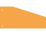 Kangaro KTC Scheidingsstrook Kangaro 2-gaats 240x105x60mm trapezium 180 grams RC oranje