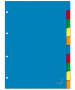 Kangaro KTC Kangaro tabblad A4 blanco PP 120 micron assorti 4-gaats 10-delig