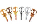 Schaar Westcott Kids 13cm "wild ones" ronde punt 6 stuks    assorti motieven