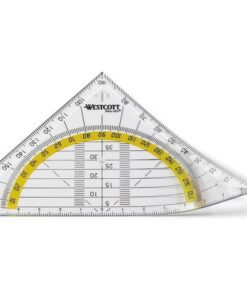 Geodriehoek Westcott 14cm flexibel in polybag