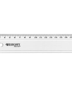 Liniaal Westcott 20cm kunststof in polybag