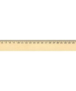 Liniaal Westcott 30cm hout met metaalinleg