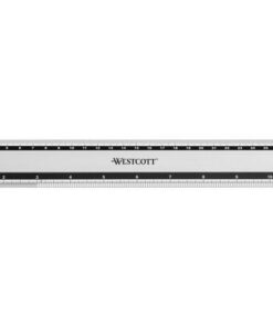Liniaal Westcott aluminium 30cm met anti slip