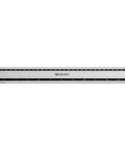 Liniaal Westcott aluminium 40cm met anti slip