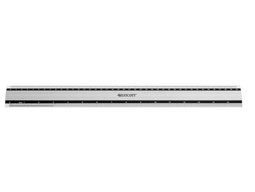 Liniaal Westcott aluminium 40cm met anti slip