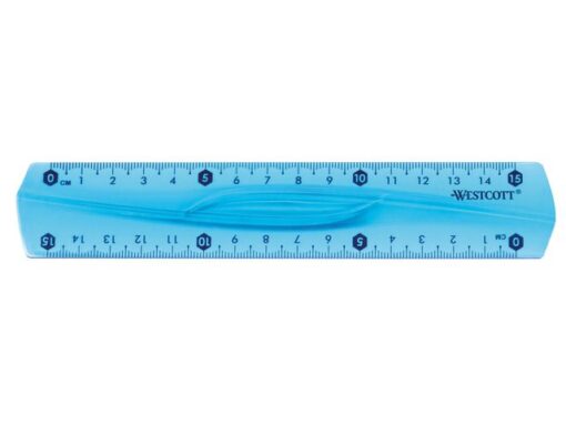 Flexibele liniaal Westcott 15 cm in assorti kleuren