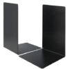 Boekensteun Westcott zwart - metaal 2 stuks 130x240x140mm