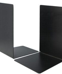 Boekensteun Westcott zwart metaal 2 stuks 130x240x140mm