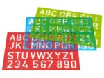 Sjablonen Westcott cijfers en letters assortie kleuren