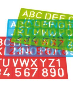 Sjablonen Westcott cijfers en letters assortie kleuren