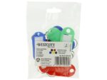 Sleutelhanger Westcott ass. 10st. in polybag. Met           verwisselbaar etiket.