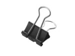 Papierklem Westcott 19mm metaal zwart 12stuks in doos