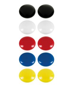 Magneet Westcott assorti pak à 10st. Ø 25x11,8mm, 300g