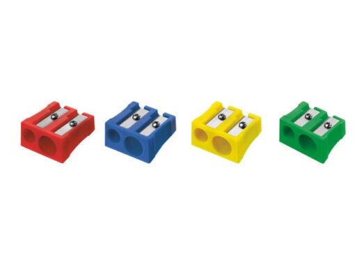 Puntenslijper Westcott kunststof dubbel assorti doos 20     stuks