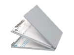 Klembord Westcott met opbergvak aluminium A4 (9"x 12")      gesloten