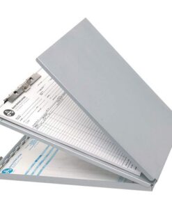 Klembord Westcott met opbergvak aluminium A4 (9"x 12")      gesloten