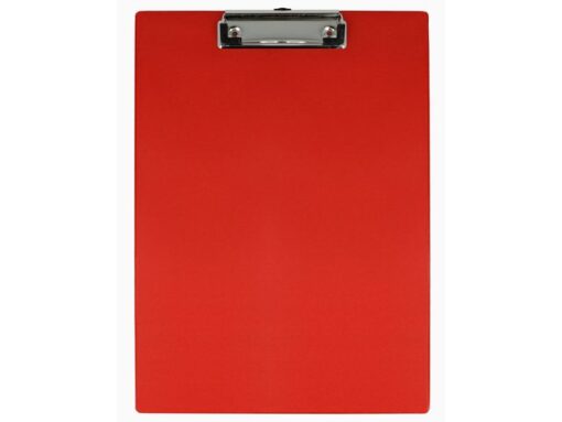 Klembord Westcott A4 rood - met PVC omtrokken