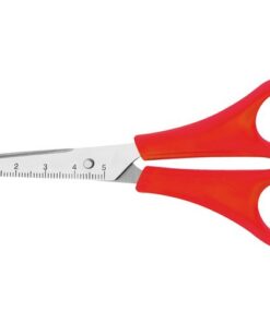 Schaar Westcott Kids 13cm spitse punt RH rood in polybag