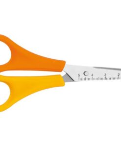 Schaar Westcott Kids 13cm spitse punt linkshandig           geel/oranje