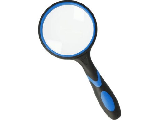 Handloep Westcott 75mm vergroot tot 4x, ergonomisch         zwart/blauw