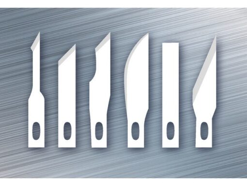 Reservemesjes scalpel Westcott - 6 verschillende mesjes voor