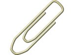 Paperclips Alco 26mm hoekig messing doos a 125 stuks