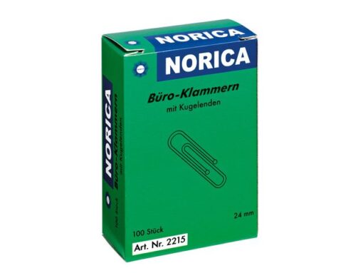 Alco Paperclips Norica 24mm verzinkt met kogeleind doos a 100    stuks