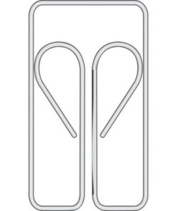 Paperclips Alco 22mm uilvorm doos 100 stuks