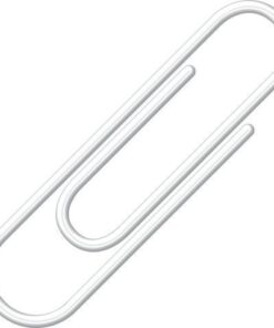 Paperclips Alco 26mm rond doos a 100 stuks wit