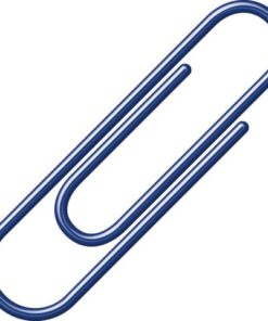 Paperclips Alco 26mm rond doos a 100 stuks donkerblauw