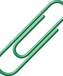 Paperclips Alco 26mm rond doos a 100 stuks donkergroen