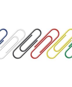 Paperclips Alco 26mm rond doos a 100 stuks assorti kleuren