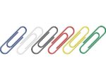 Paperclips Alco 26mm rond doos a 1000 stuks assorti