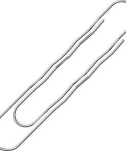 Paperclips Alco 77mm gegolfd doosje a 12 stuks