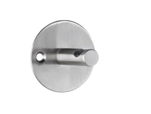Wandgarderobe Alco zilver 1 haak incl. bevestigingsmateriaal