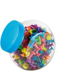Pushpin Alco 150 st in schroefdop-box NEON-Kleur