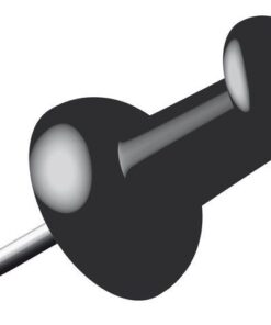 Pushpins Alco doosje a 40 stuks zwart