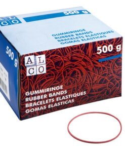 Elastieken Alco 65mm 500 gram in doos rood