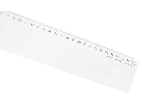 Liniaal Aristo 100cm glashelder plexiglas
