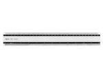 Liniaal Aristo 30cm aluminium met rubber inleg