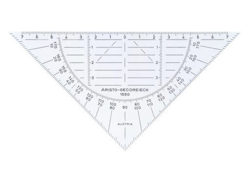 Geodriehoek Aristo 14 cm flexibel onbreekbaar