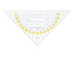 Geodriehoek Aristo 14 cm met greep