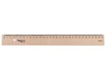 Liniaal Aristo 30cm hout met metaalinleg