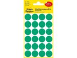 Avery etiket Zweckform 18mm rond 4 vel a 24 etiketjes groen
