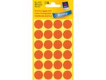 Avery etiket Zweckform 18mm rond 4 vel a 24 etiketjes lichtrood
