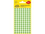 Avery etiket Zweckform 8mm rond 4 vel a 104 etiketjes lichtgroen