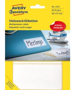 Avery etiket Zweckform 98x51mm wit pakje a 84 etiketjes