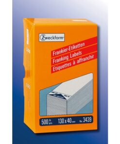 Avery frankeeretiket Zweckform wit 130x40mm 1 etiket per vel 500  vel