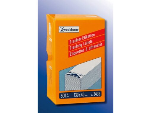 Avery frankeeretiket Zweckform wit 130x40mm 1 etiket per vel 500  vel