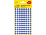 Avery Etiket Zweckform 8mm rond blister 4 vel a 104 et. blauw     Non-permanent